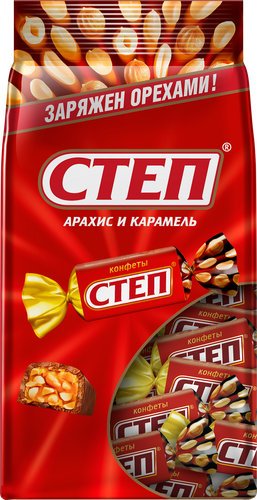 

Конфеты Степ Золотой степ глазированные 174 г
