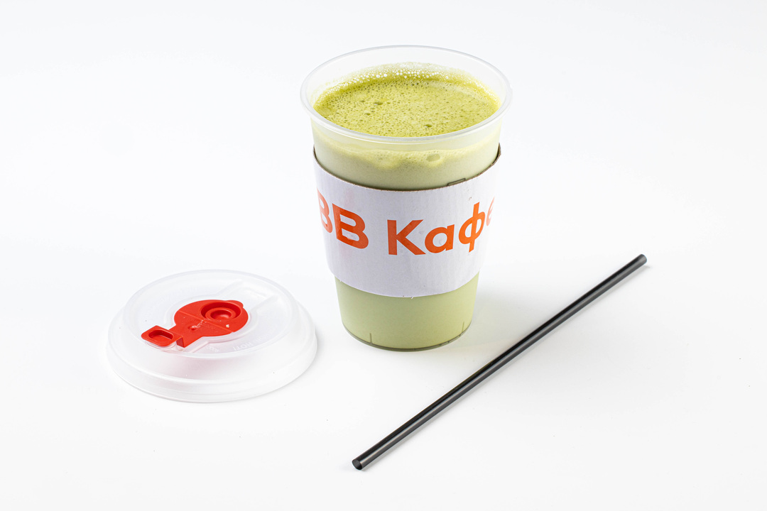 

Латте матча ВкусВилл Кафе на банановом напитке 0.3 л