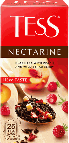 

Чай черный Tess Nectarine с персиком и земляникой 25 шт., 37.5 г