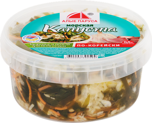 

Морская капуста Алые паруса по-корейски 500 г