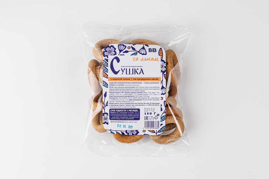 

Сушка цельнозерновая со льном