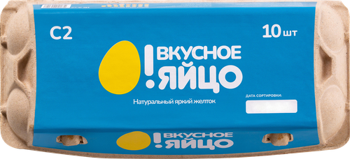 

Яйцо куриное О! Вкусное Яйцо C2 светло-кремовые 10 шт