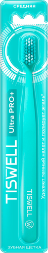 

Зубная щетка Tiswell средней жесткости бирюзовая