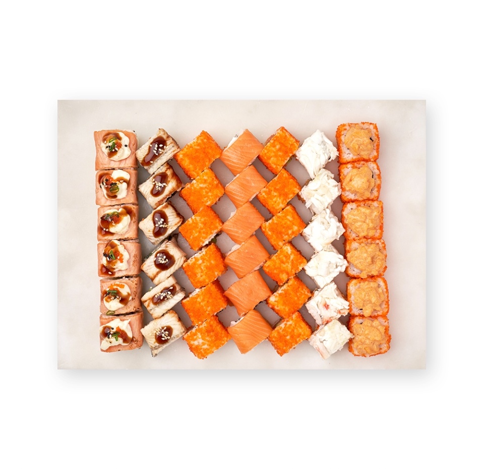 

Суши-сет Азбука Вкуса 42 ролла 1.2 кг