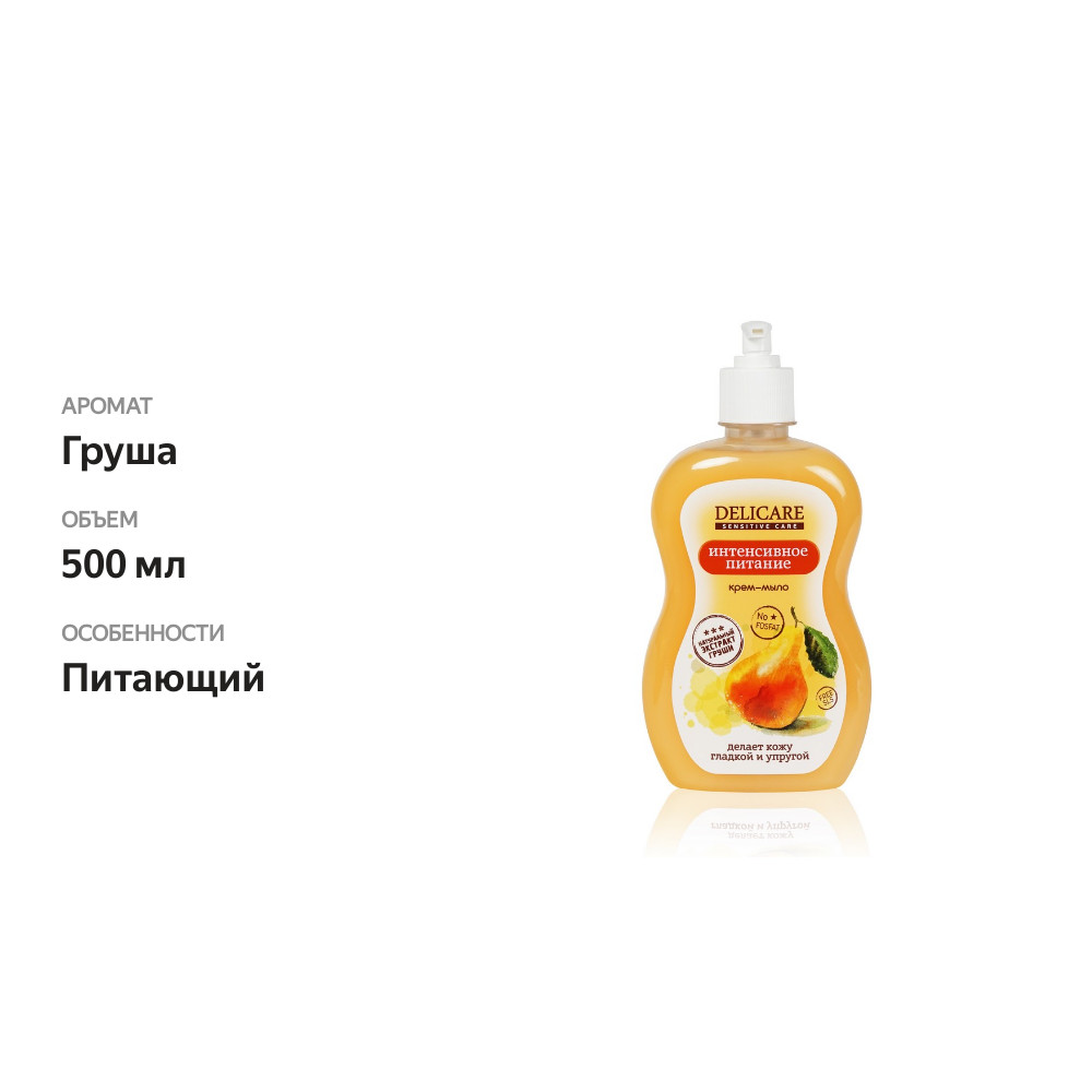 

Жидкое крем-мыло для рук Delicare Sensitive Care Интенсивное питание 500 мл