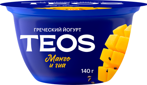 

Йогурт греческий Teos манго чиа 2% 140 г