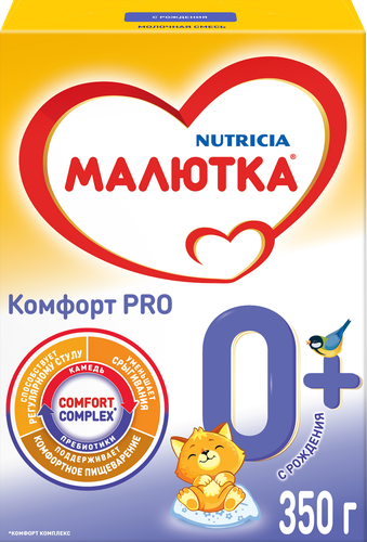 

Смесь молочная Малютка Комфорт Pro с рождения 350 г