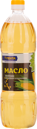 

Масло кукурузное ЛЕНТА рафинированное дезодорированное 1 л