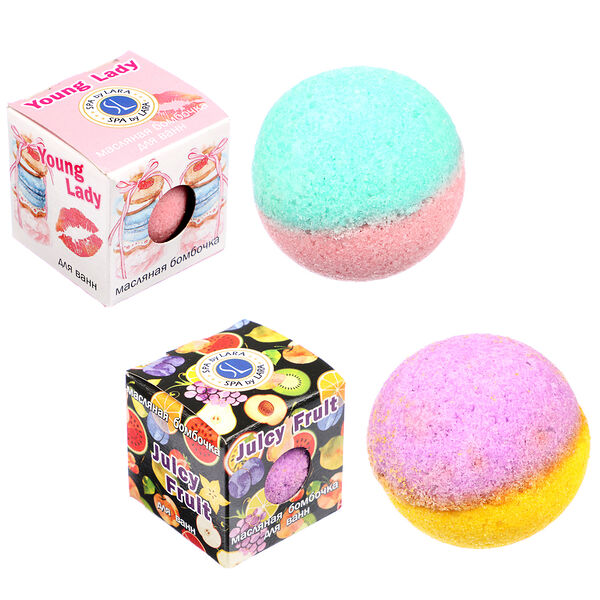 Соль шипучая spa-уход, в подарочной упаковке, 1 шт., 3 вида, в ассортименте
