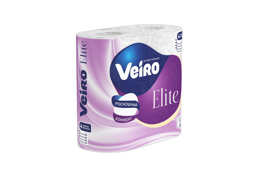 

Бумага туалетная Veiro Elite Extra 4 шт.