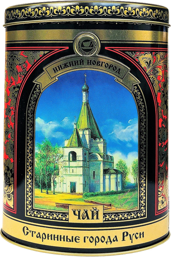 

Чай черный Старинные города Руси Нижний Новгород Индийский байховый крупнолистовой 150 г