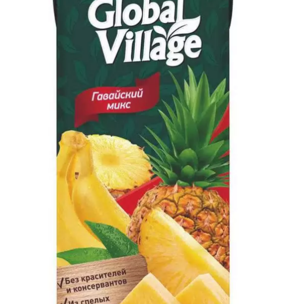 Напиток Global Village Гавайский микс из ананаса и банана сокосодержащий 950 мл