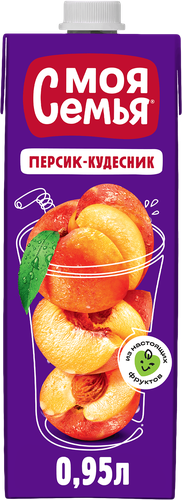 

Напиток сокосодержащий Моя Семья из груш, яблок и персиков Персик-Кудесник 950 мл