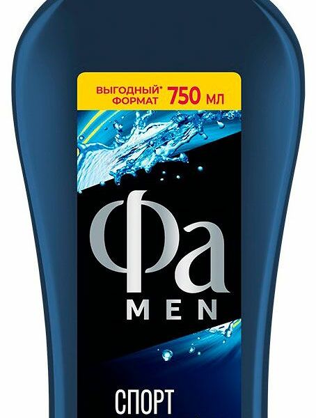 Гель для душа Fa Бодрящий Спорт, 750 мл