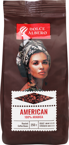 

Кофе зерновой Dolce Albero American 250 г