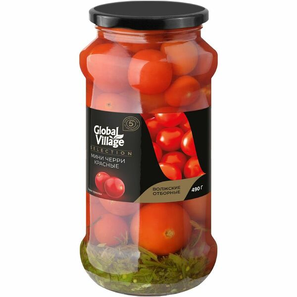 Томаты черри Global Village Selection 490 г ст/б