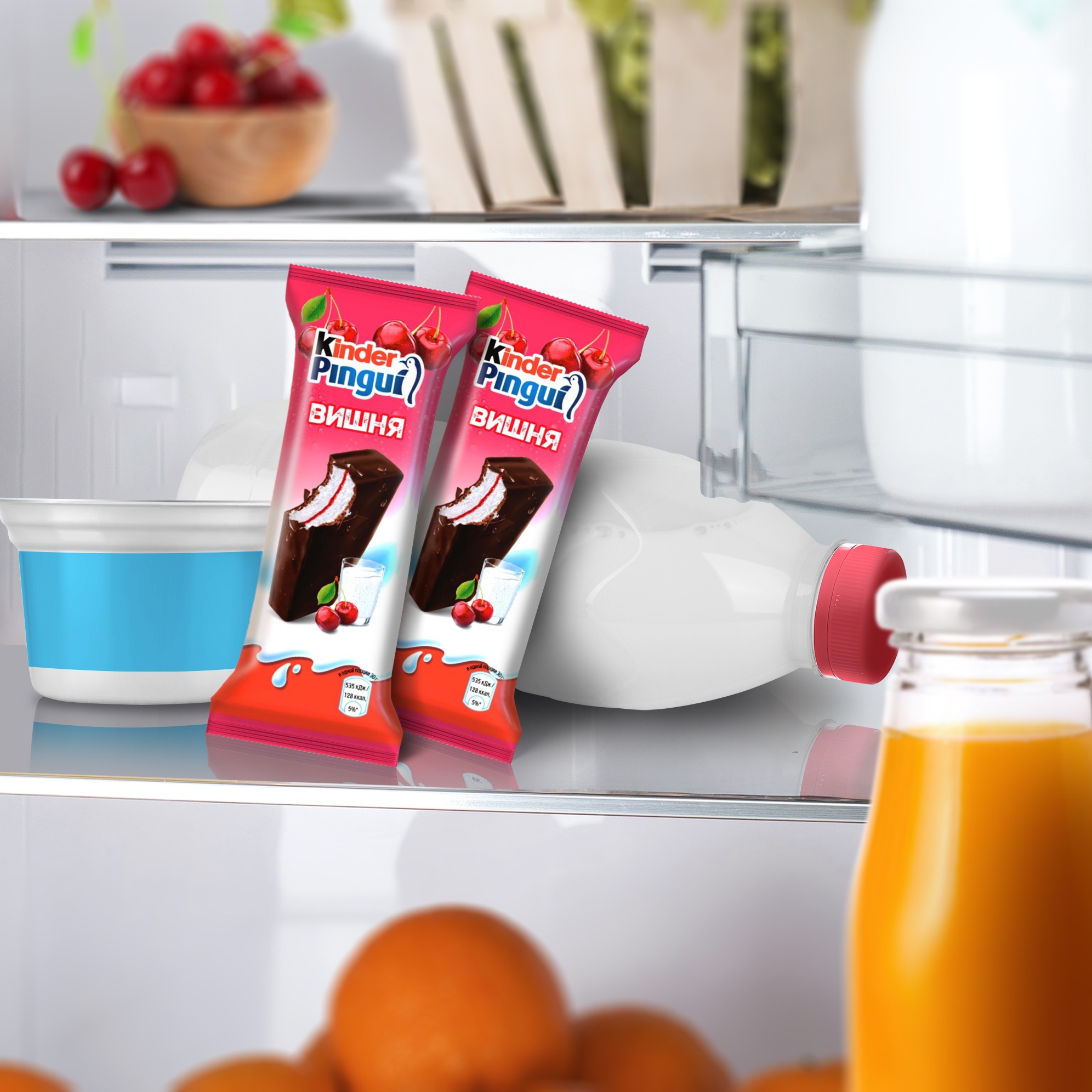 

Пирожное Kinder Pingui бисквитное с вишней 30 г