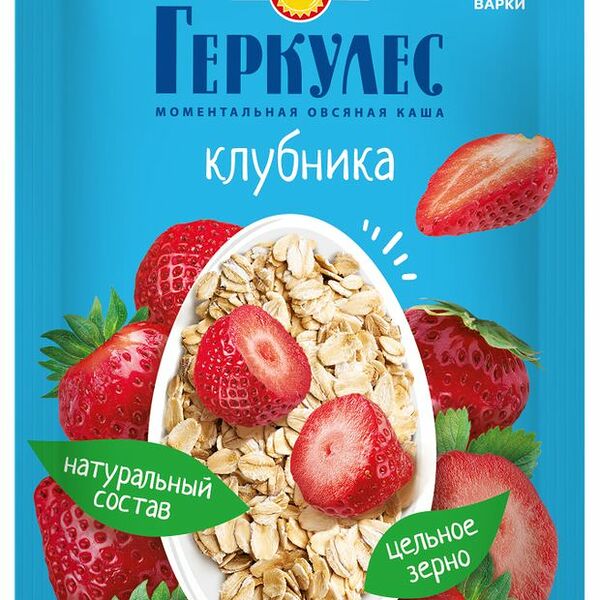 Каша овсяная Геркулес Русский продукт моментальная клубника 35 г