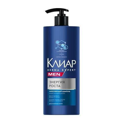 Шампунь для волос Клиар Men Derma Expert Энергия роста 1 л