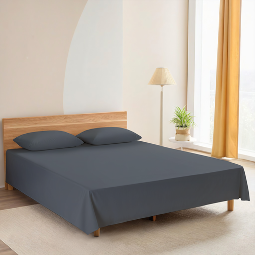 

Простыня Homeclub 220 x 260 см поплин арт. HCP/S2226/Д1 серый