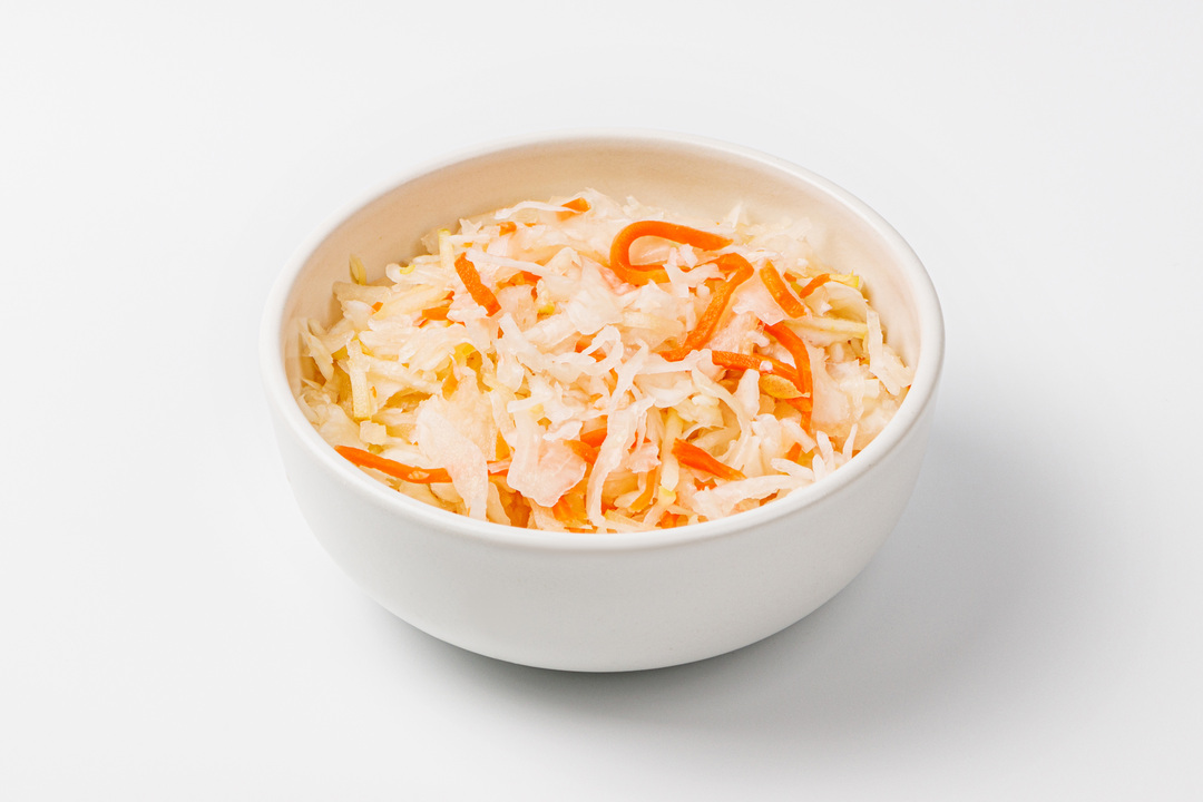 

Капуста квашеная с морковью и яблоками 300 г