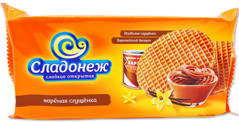

Вафли Сладонеж с вареной сгущенкой 240 г