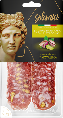 

Колбаса Solemici Salame Nostrano Con Pistacchio сыровяленая полусухая 70 г