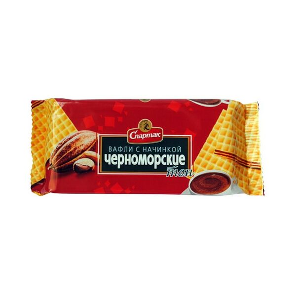 ВАФЛИ ЧЕРНОМОРСКИЕ  ТОП( флоу-пак, 87 гр. )