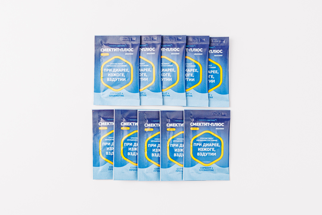 

МинералДетокс Смектит-Плюс инулин порошок ваниль 10 шт.