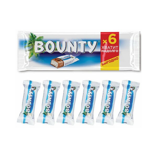 Конфета BOUNTY мультипак вес 165г Марс РОССИЯ