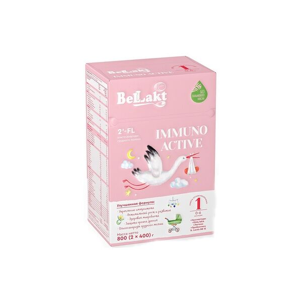 Смесь сухая молочная с бифидобактериями Bellakt Immuno Active 1 ДП вес 800г