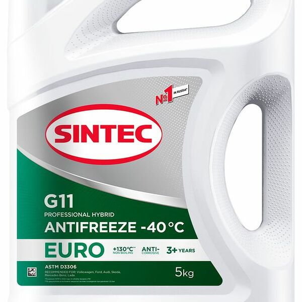 Антифриз Sintec antifreeze euro зеленый
