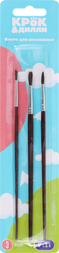 

Набор кистей Крок&Дилли для рисования №1, №3, №5, 3 шт, арт. GT95010