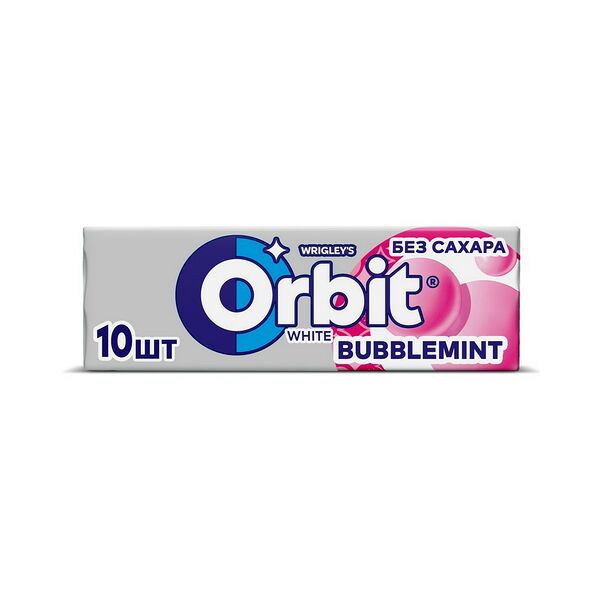 Жевательная резинка ORBIT белоснежный bubblemint вес 13,6г Wrigley РОССИЯ