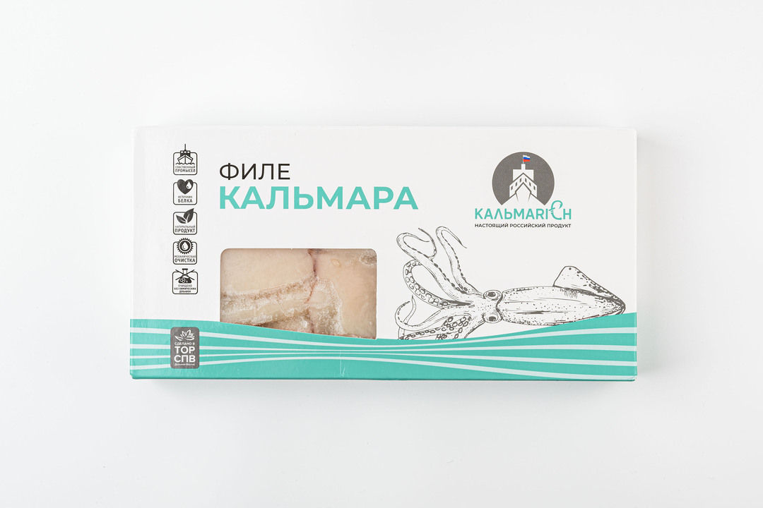 

Кальмар командорский КальмаRich тушка очищенная замороженный 600 г