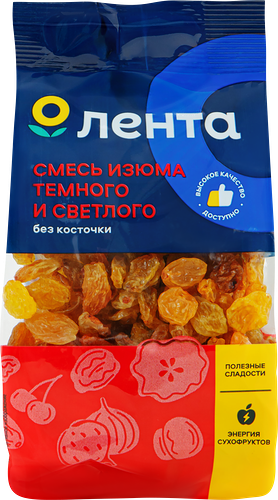 Изюм ЛЕНТА Дуэт, смесь светлого и темного