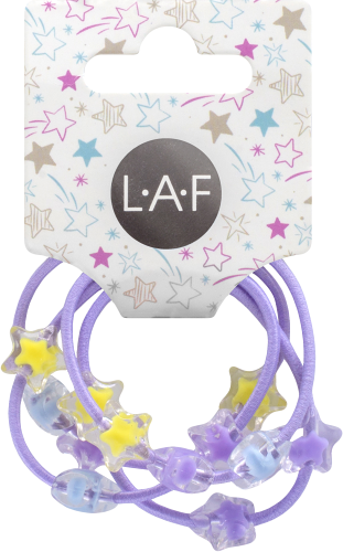 Резинки для волос Laf Звезды 4 шт цвет в ассортименте