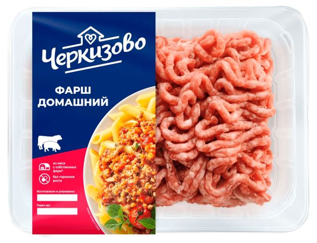 

Фарш Черкизово домашний свино-говяжий охлаждённый 400 г