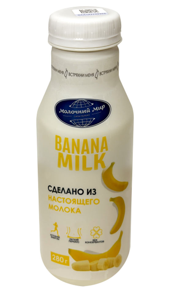 

Напиток молочный Молочный Мир Banana milk 1.3% 280 г
