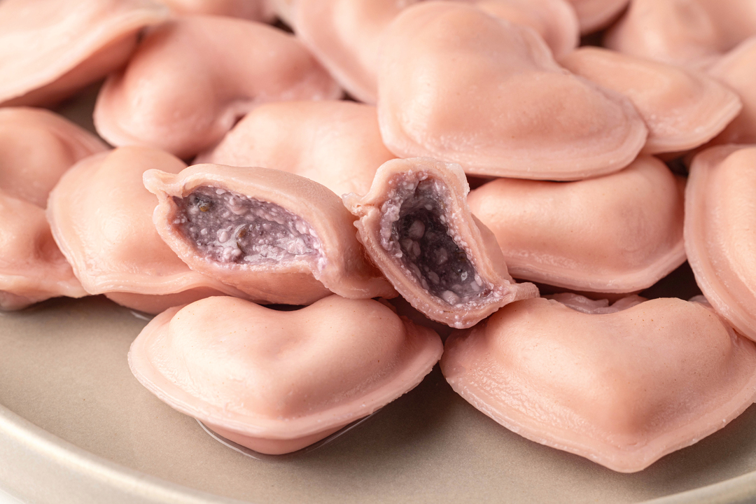 

Любмени Вареники ВкусВилл с творогом и малиновым джемом замороженные 500 г