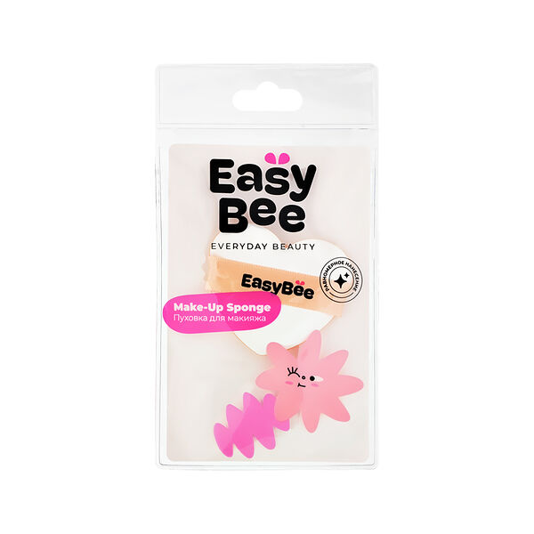 Пуховка для макияжа Easybee Beauty Day сердце