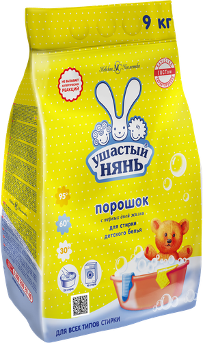 

Стиральный порошок для детского белья Ушастый нянь 9 кг
