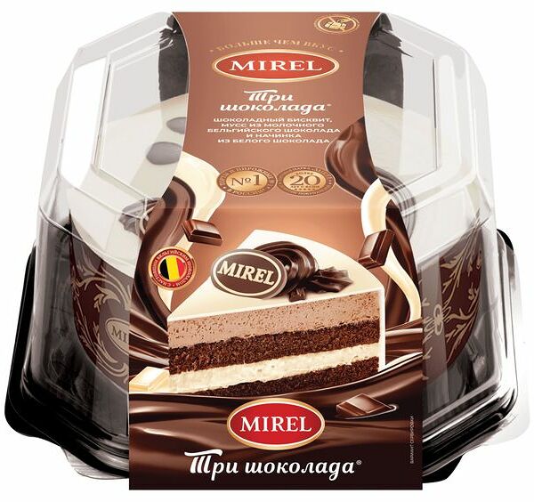 Торт Mirel Три шоколада 750 г