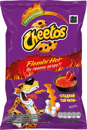 

Кукурузные снеки Cheetos со вкусом Сладкий тай чили 70 г