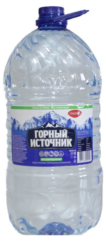 

Вода питьевая Горный источник негазированная 5 л