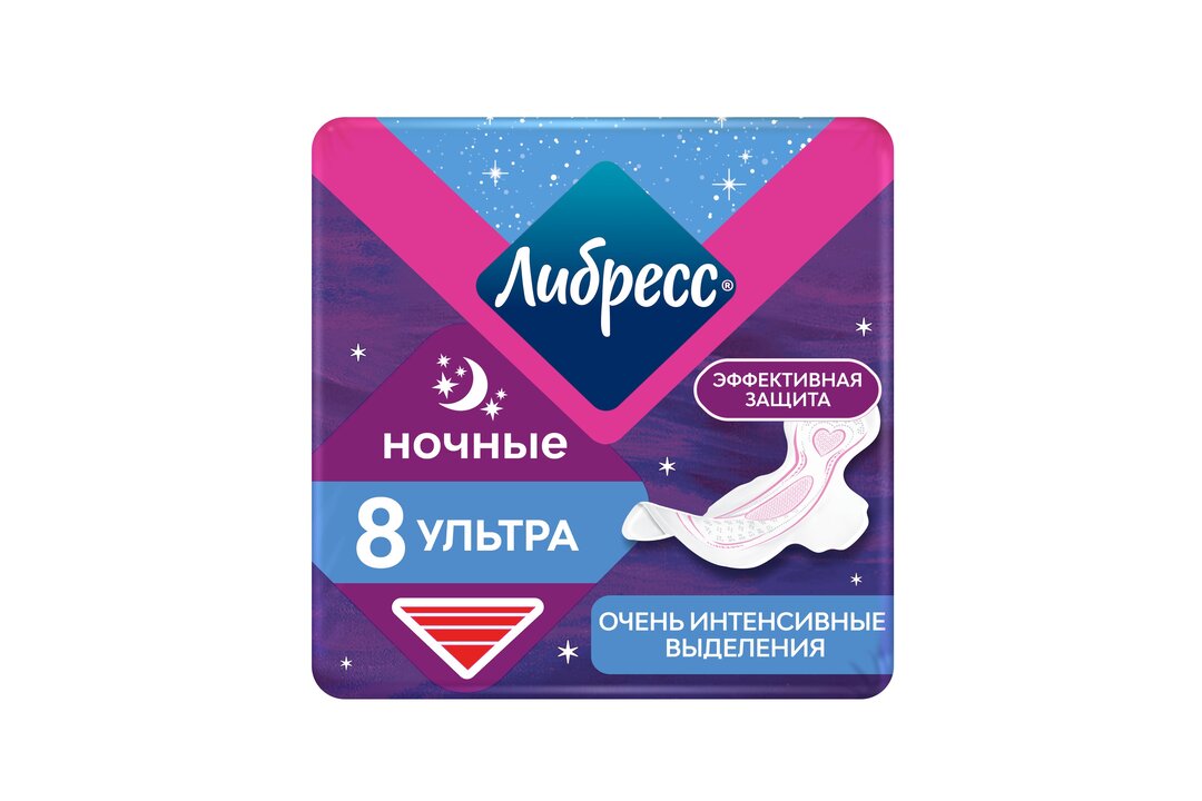 

Прокладки гигиенические Libresse Ночная защита Ultra, 8 шт