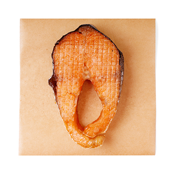 

Лосось горячего копчения Северная волна стейк вес