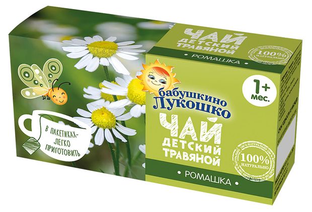 

Чай Бабушкино Лукошко для детей ромашка фильтр-пакеты 20 г
