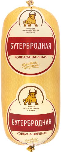 

Колбаса Сибирская продовольственная компания Бутербродная вареная весовая