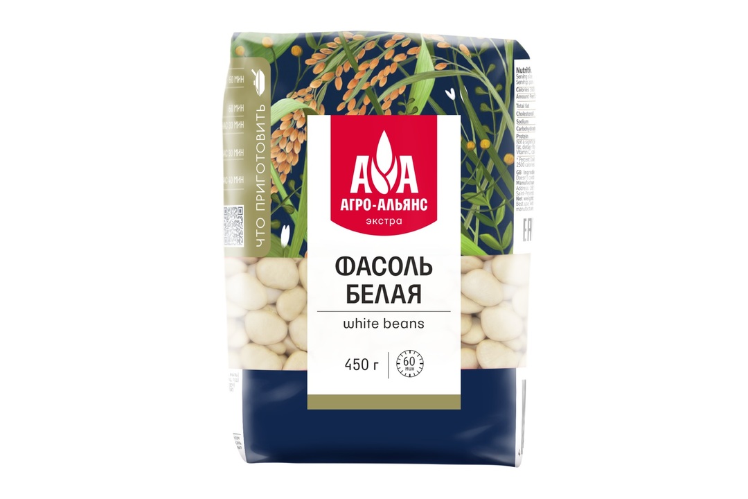 

Фасоль Агро-альянс Экстра белая 450 г